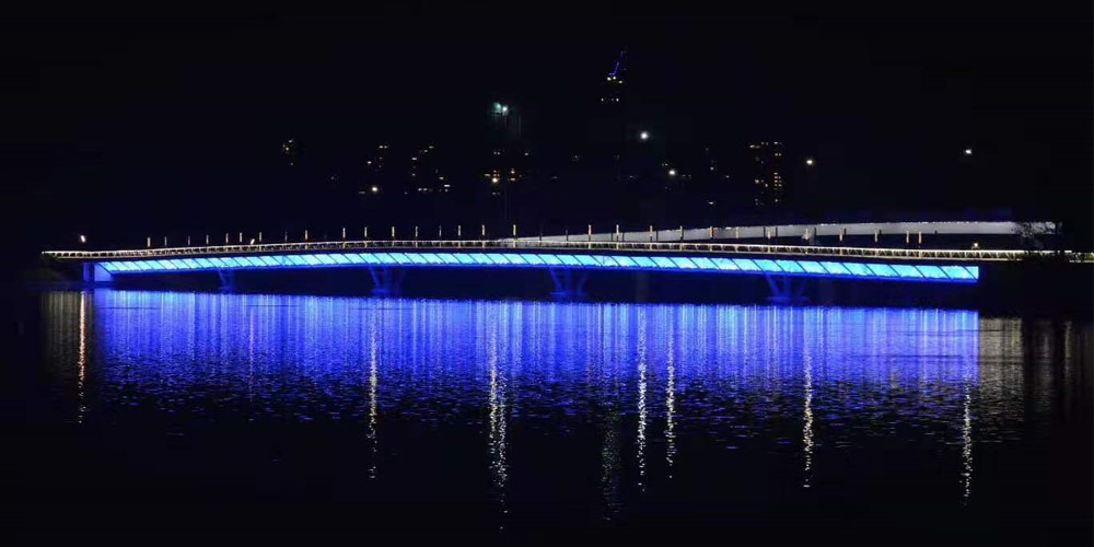 華亮星LED洗墻燈公園夜景亮化應用案例